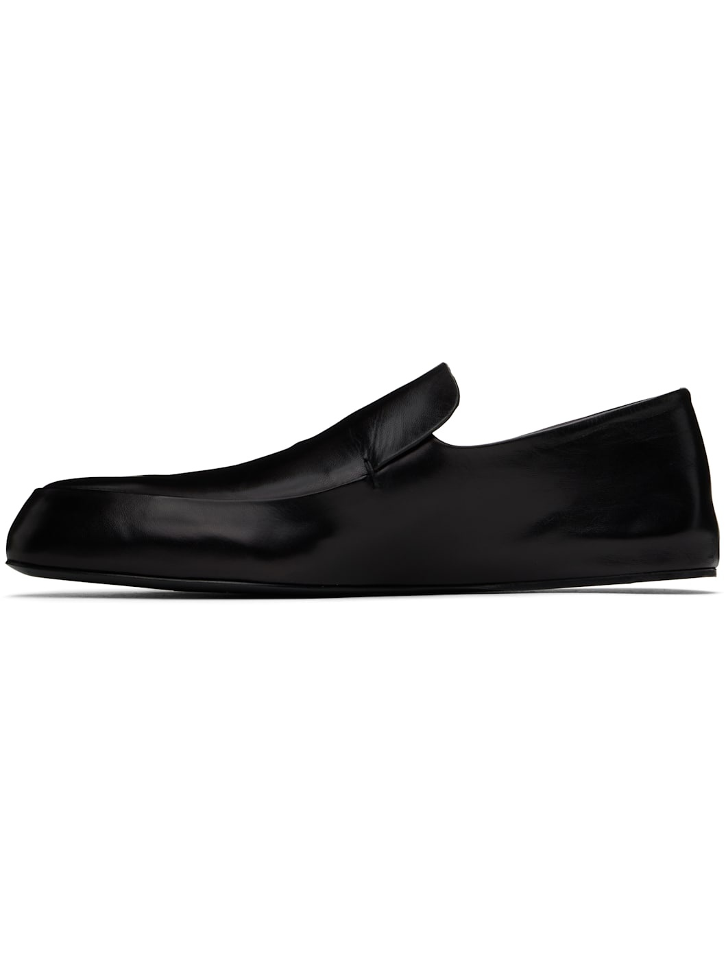 Black Flat Loafers - 3