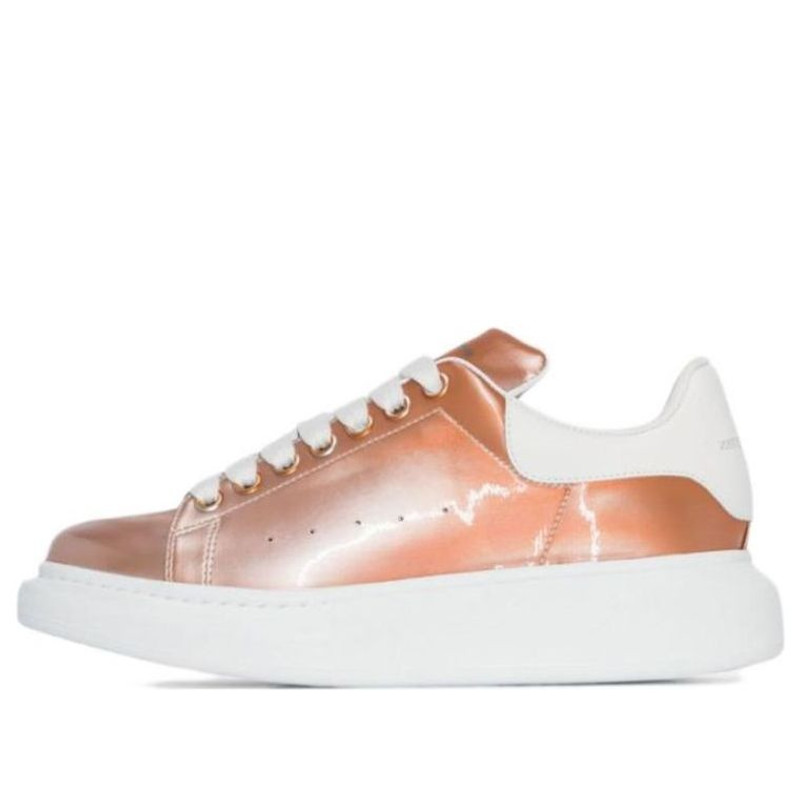 (WMNS) Alexander McQueen Oversized Sneakers 'Metallic Pink' 676703W4T511602 - 1