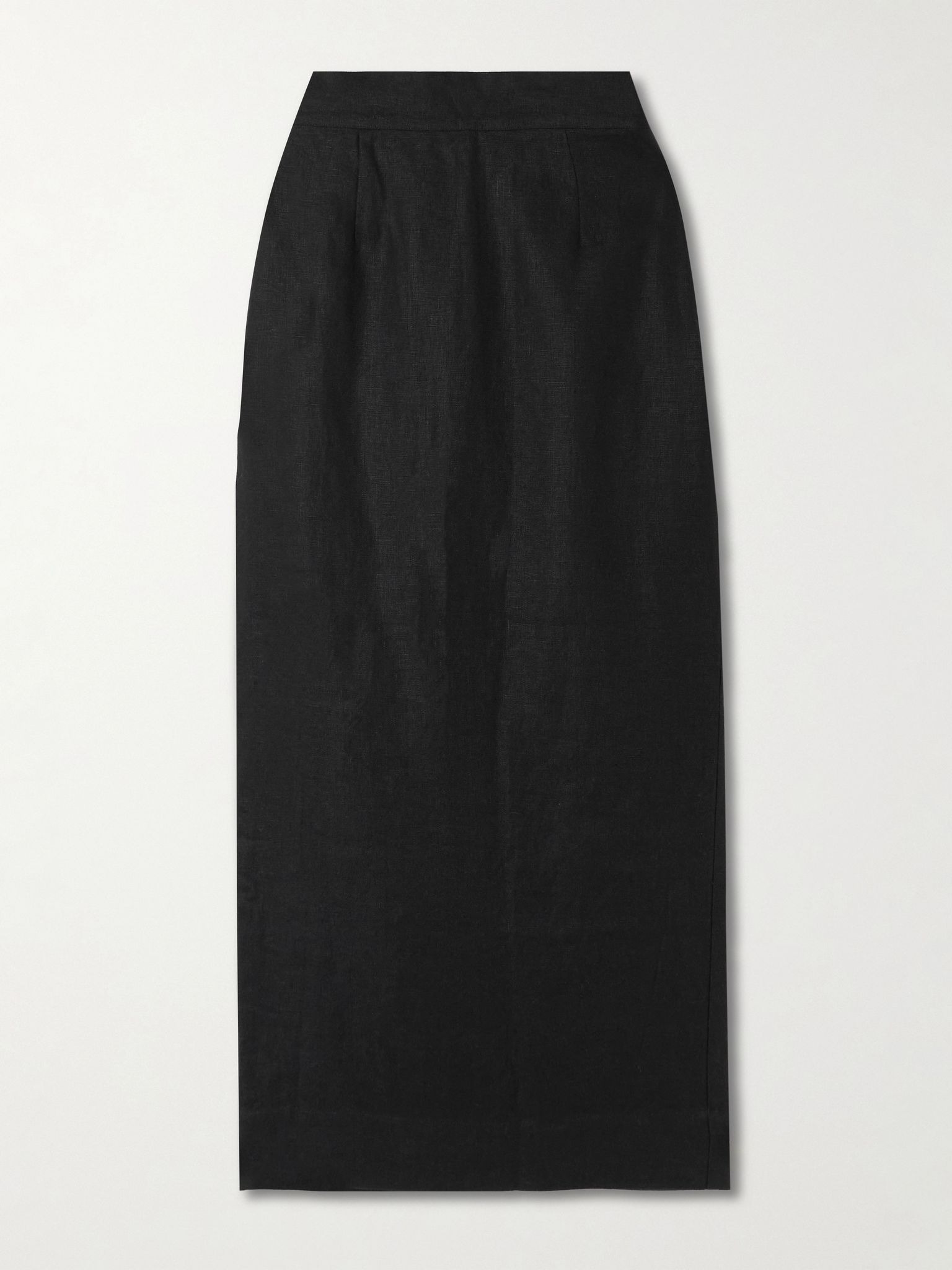 Emma linen midi skirt Black - 1