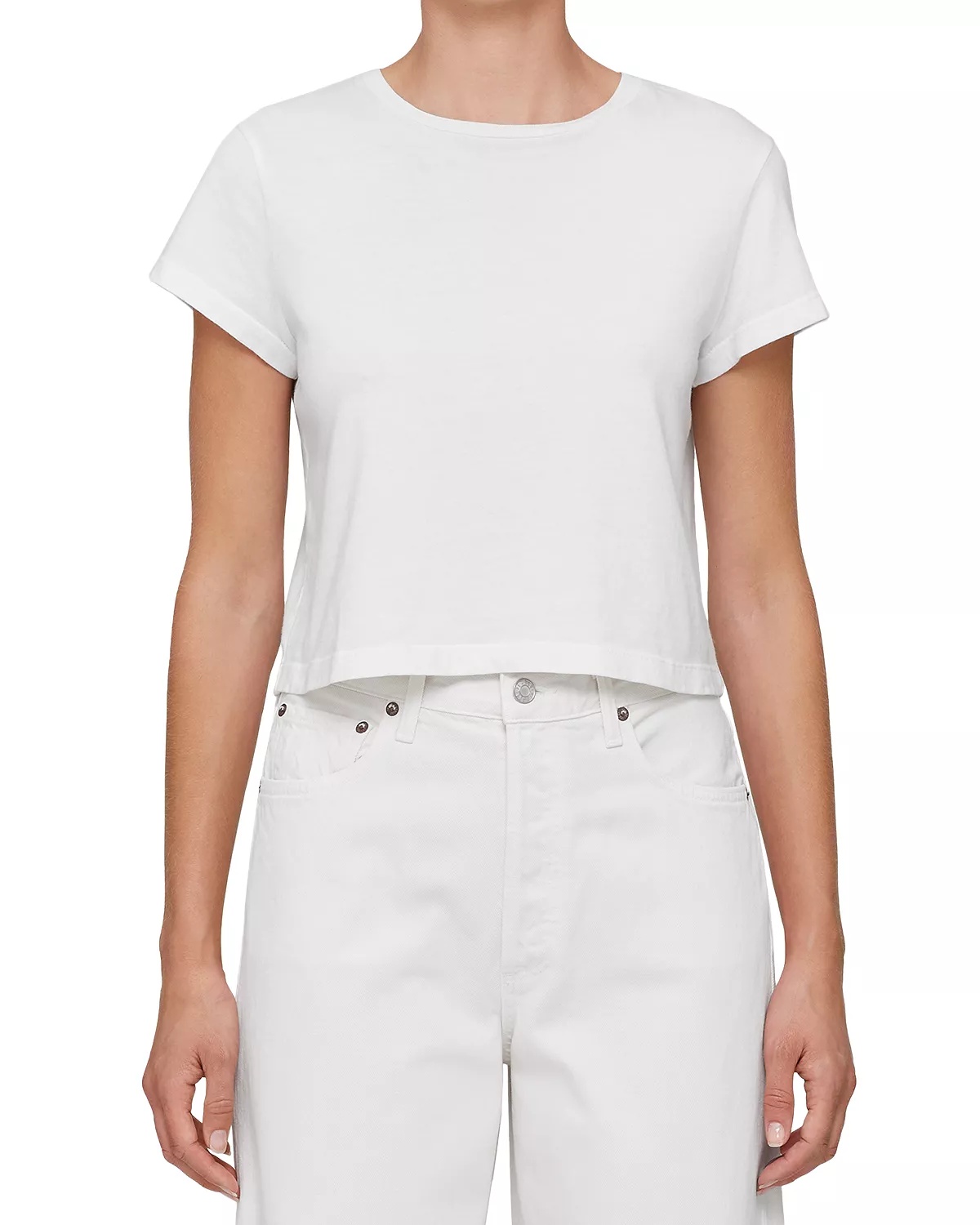 Adine Cotton Shrunken Tee - 1