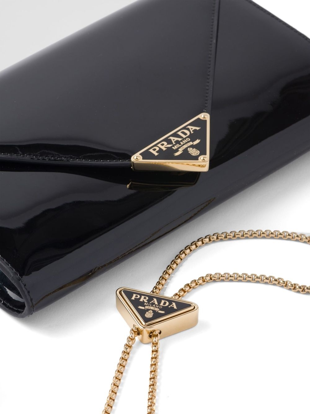 patent-leather envelope bag - 3