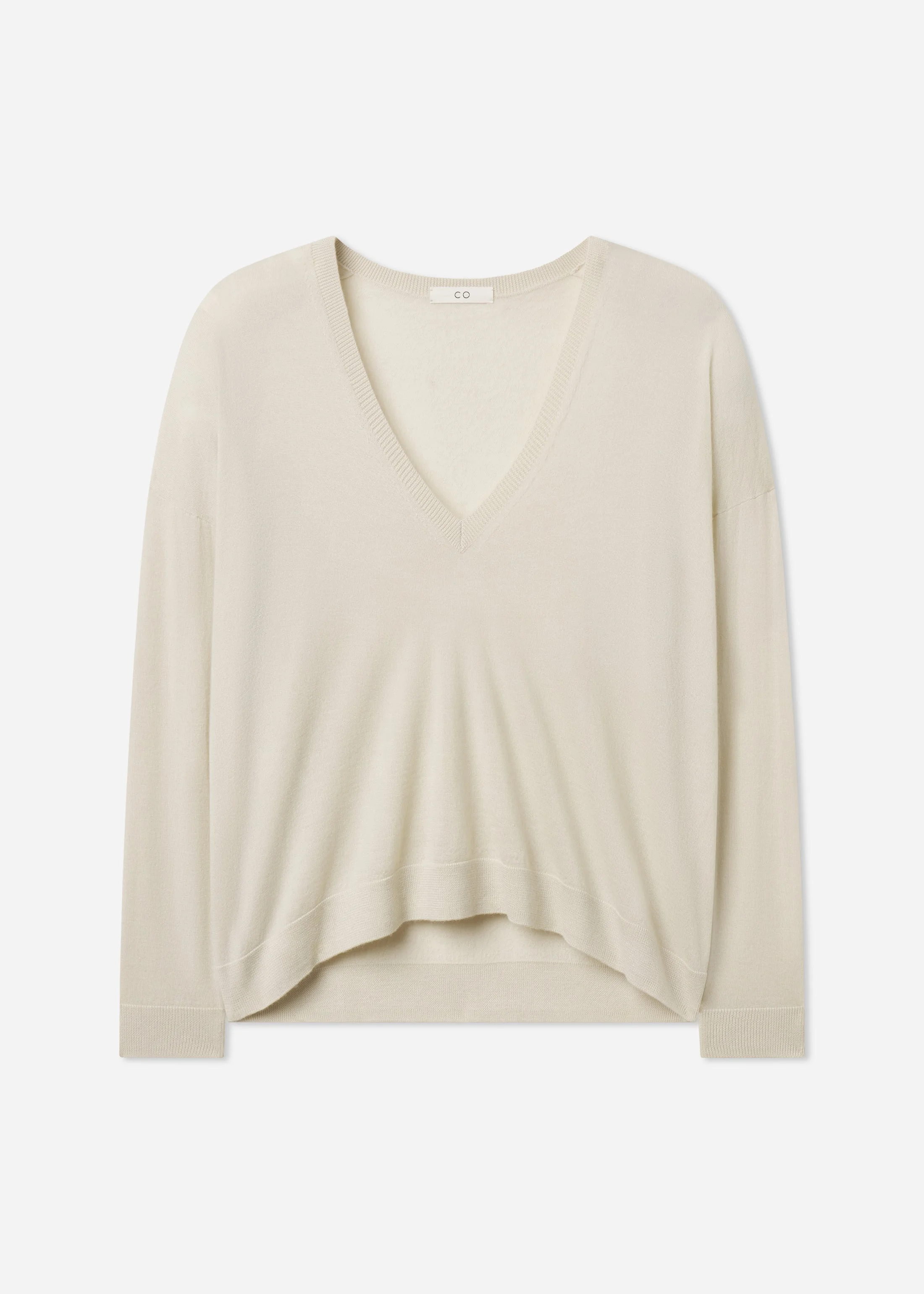 V-Neck Sweater in Fine Cashmere - 1