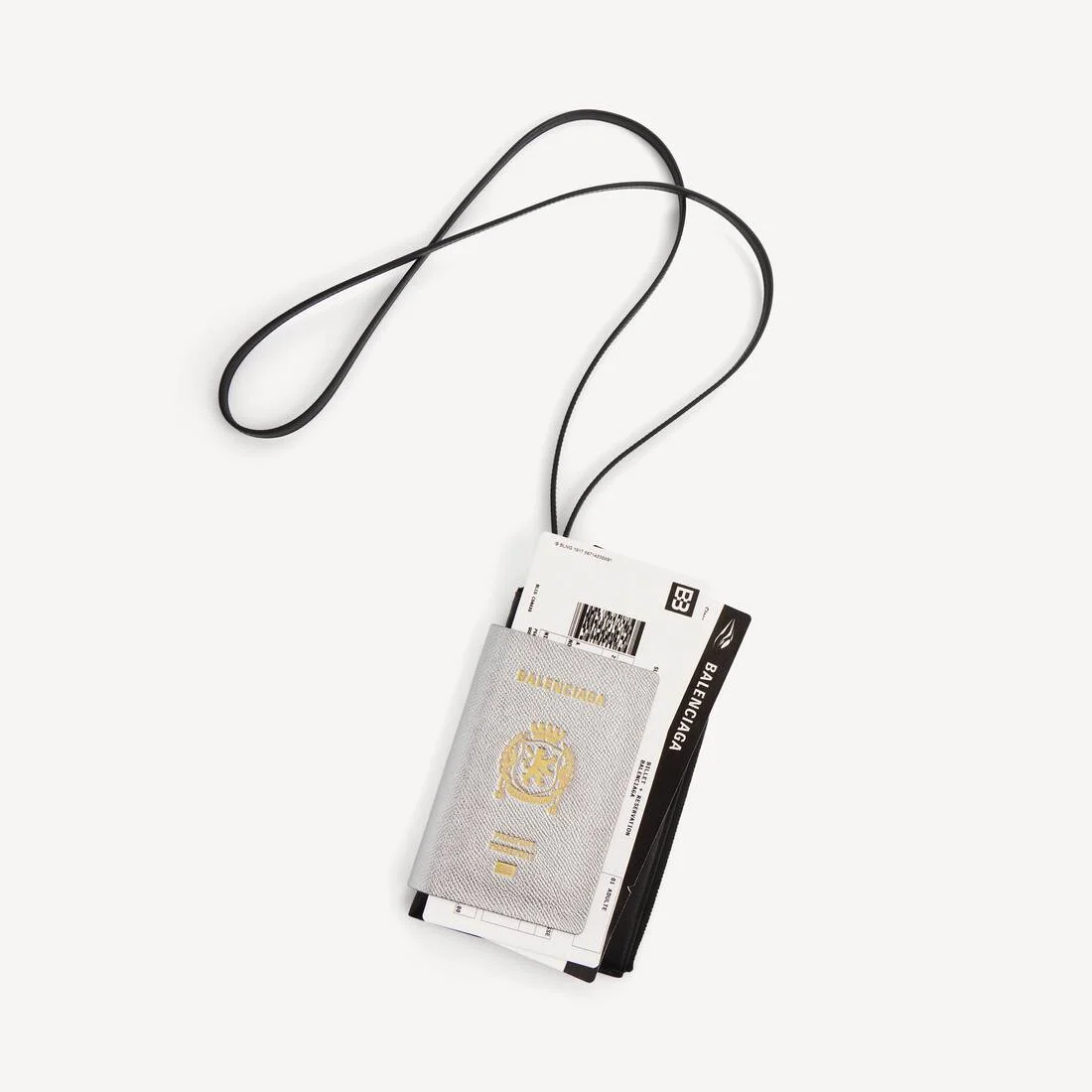 Men's Passport Phone Holder in Silver - 1