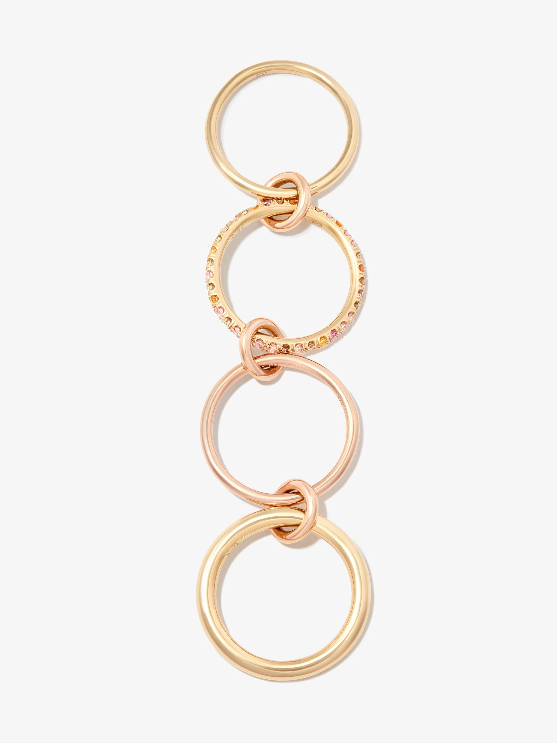 18K yellow gold Nimbus Dusk sapphire and diamond ring - 3
