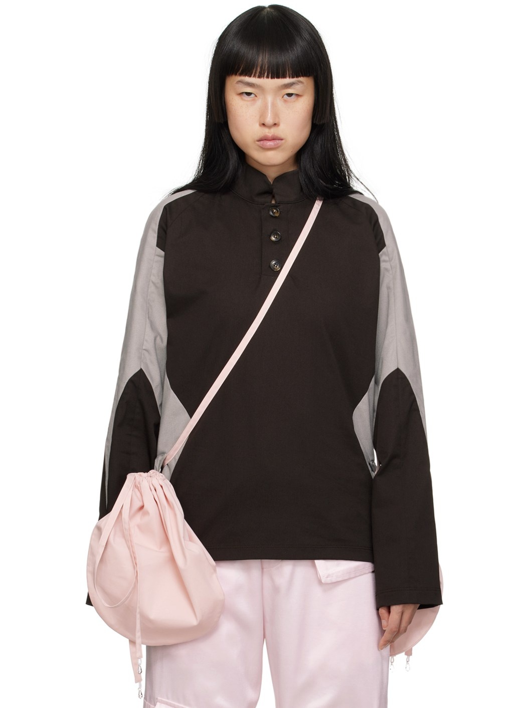 Brown & Gray Pouch Polo - 1