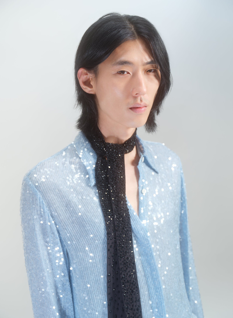 Dries Van Noten EMBELLISHED SILK TIE outlook