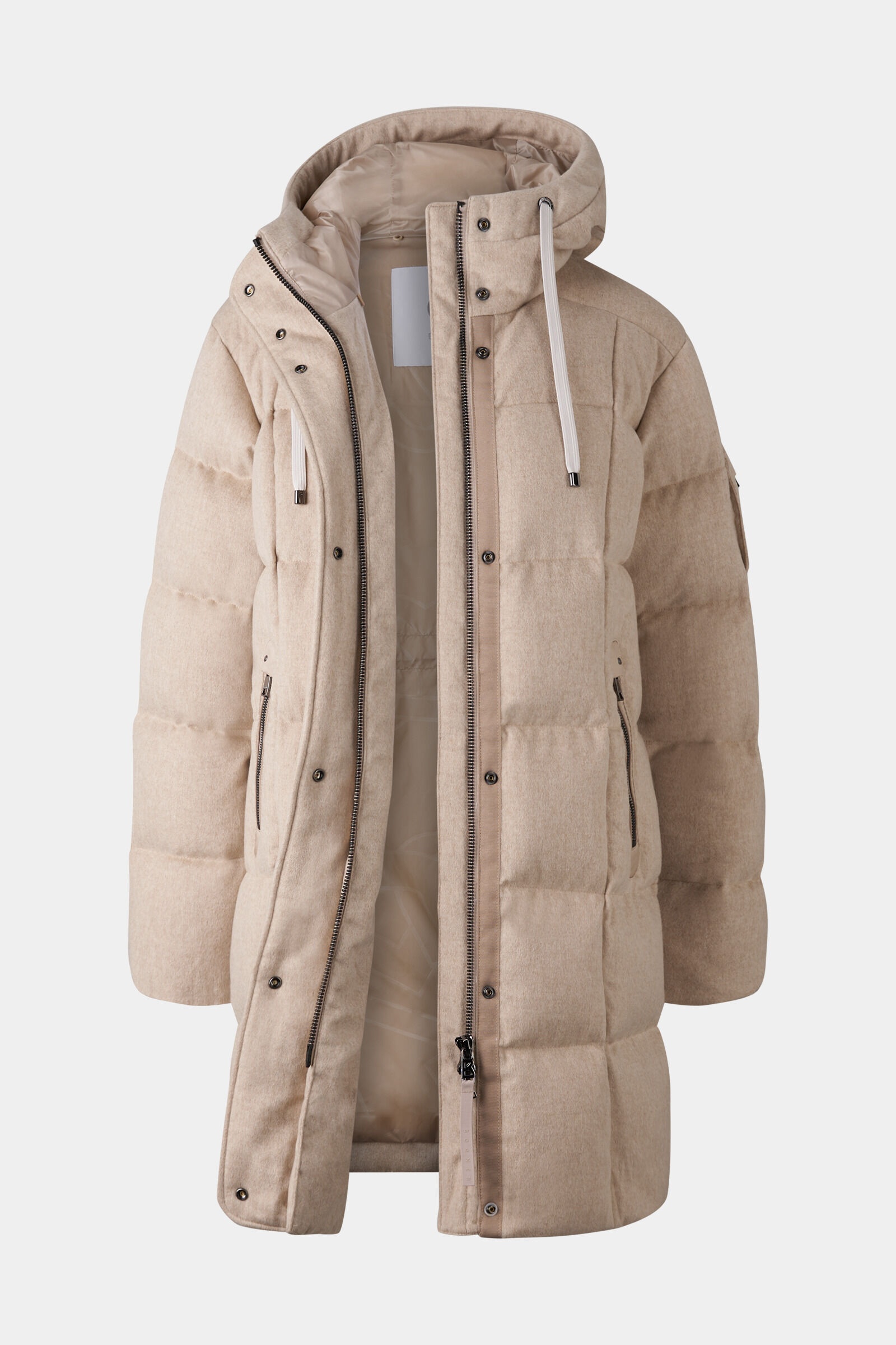 Fanja Cashmere and down coat in Beige - 9
