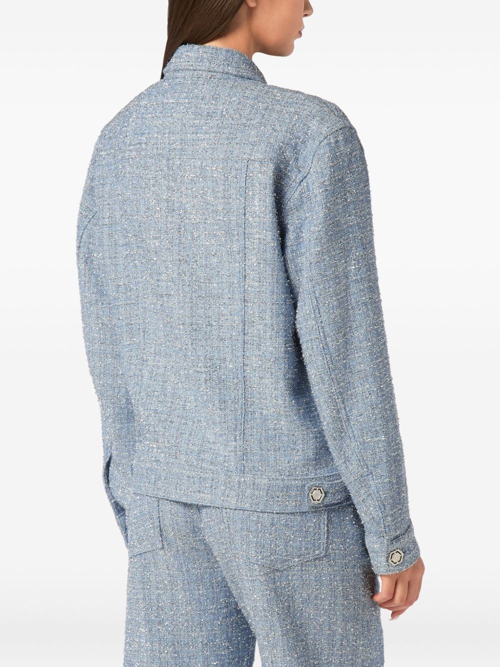 tweed cropped jacket - 4