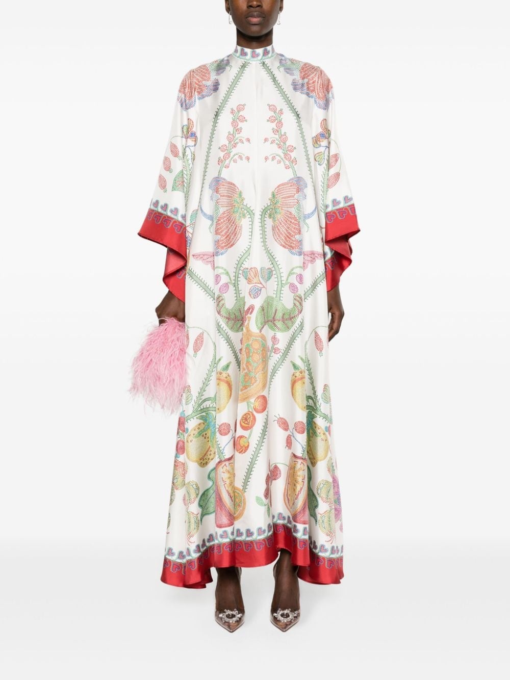 Magnifico Flower PlacÃ©e-print dress - 2