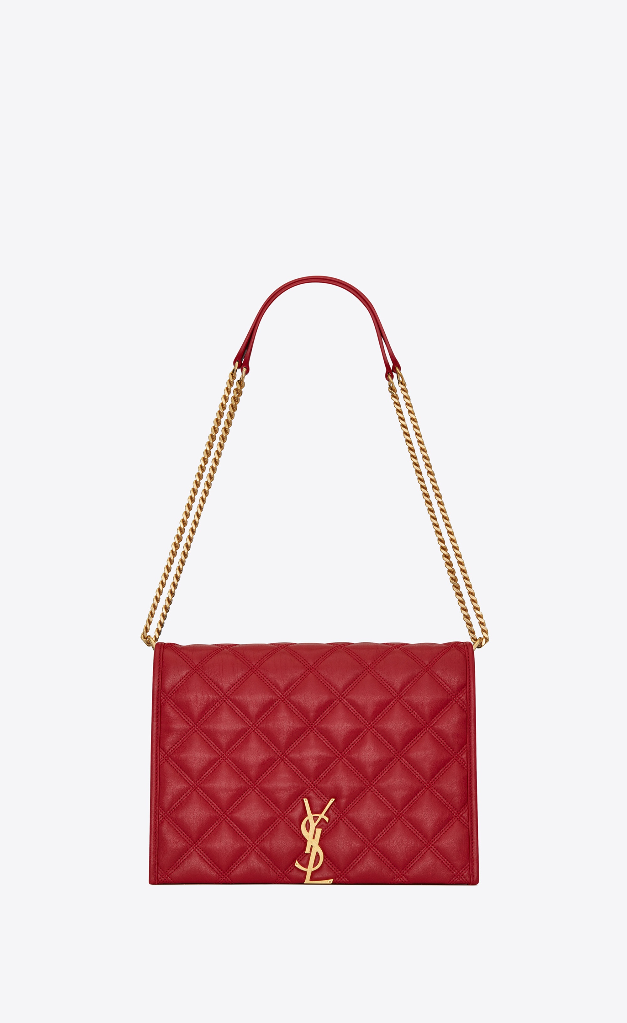 becky small chain bag in quilted lambskin - 1