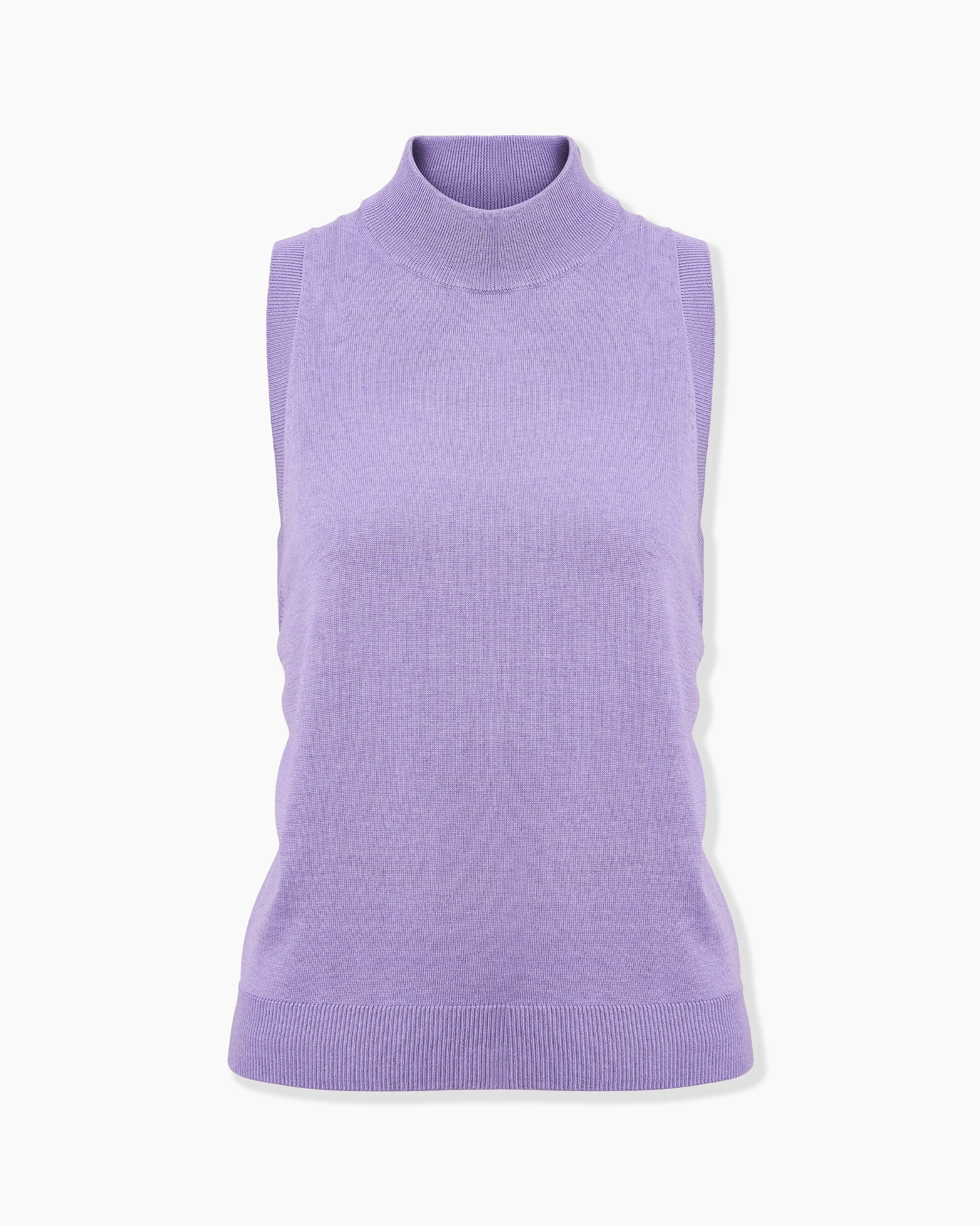 Sleeveless Mock-Neck Top - 1