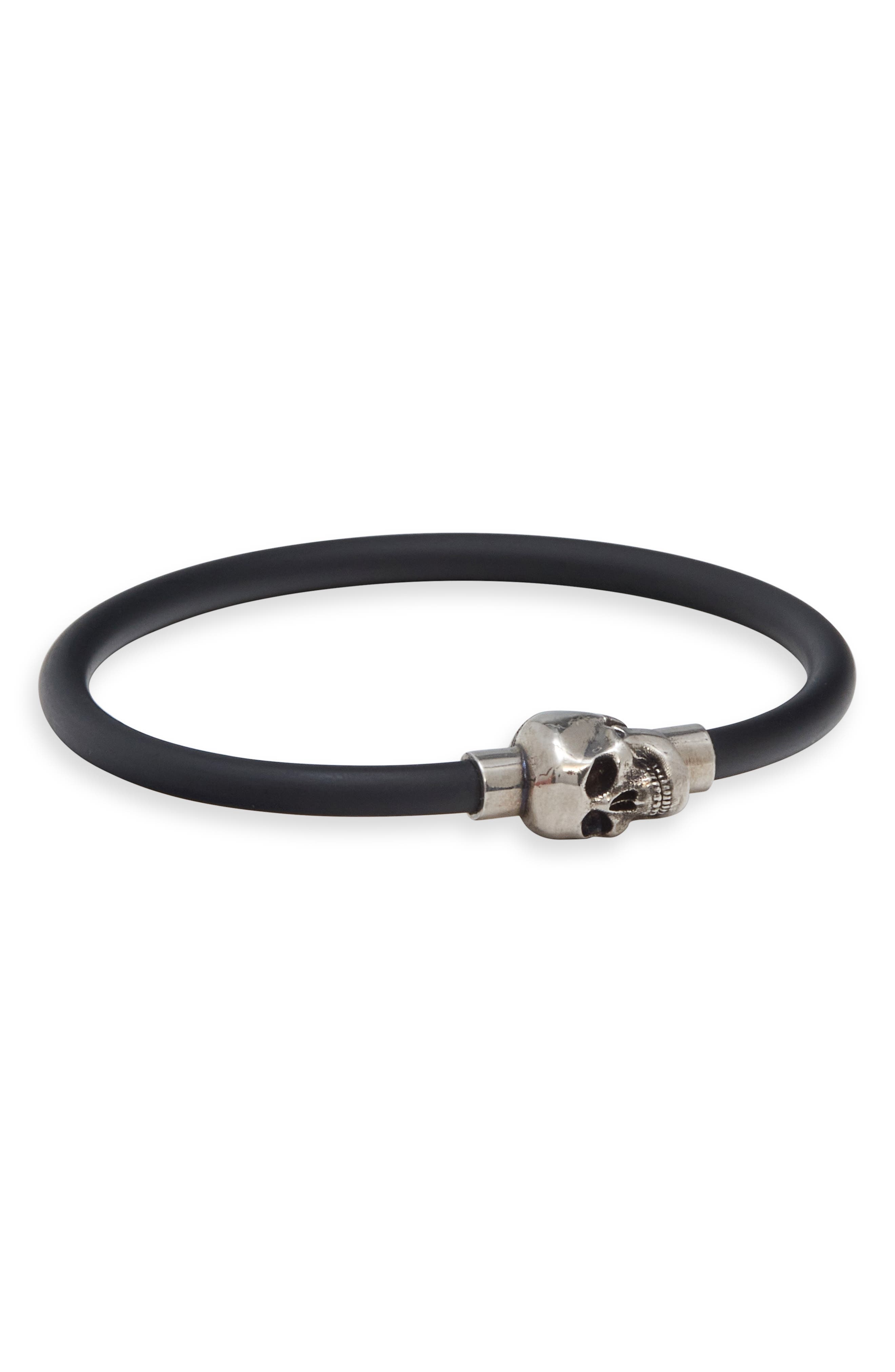 McQueen Skull Bangle in Natural/A.silver at Nordstrom - 1