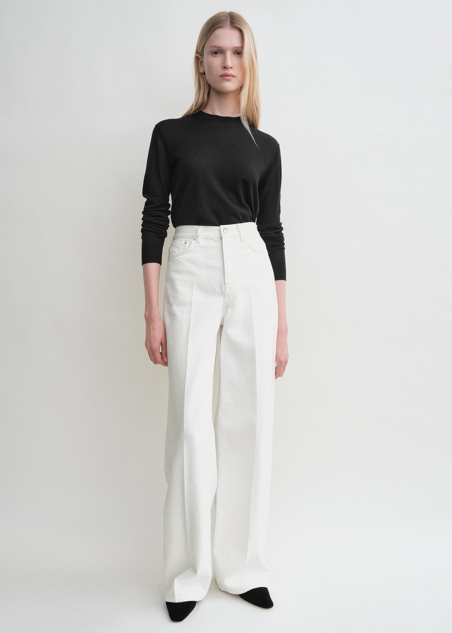 Wide leg denim white - 2