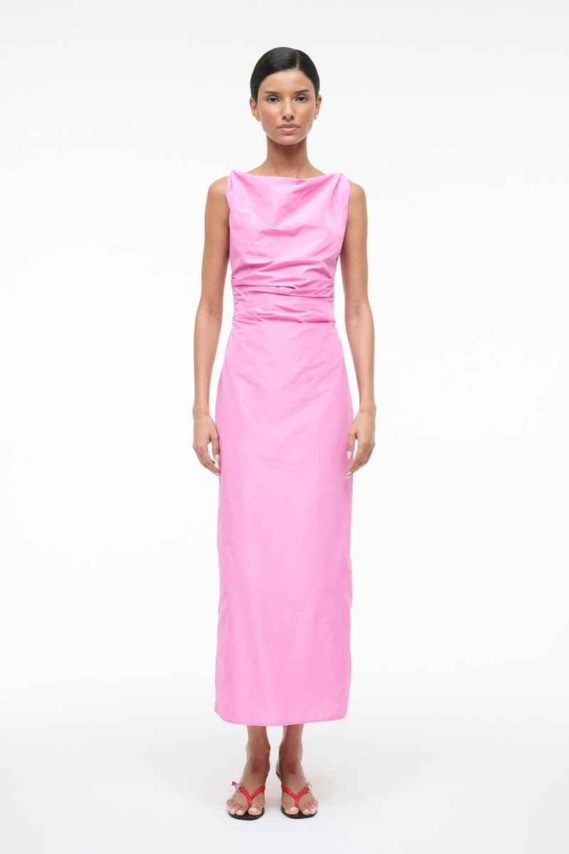 STAUD CALLIE DRESS ORCHID 3