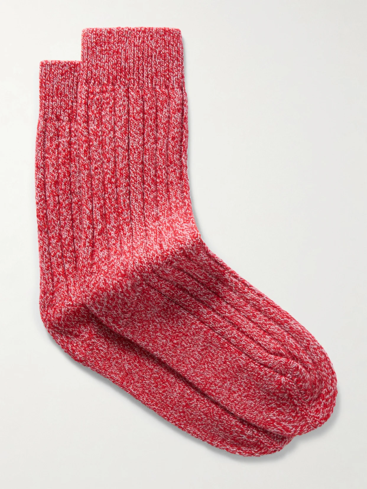 Ribbed Cashmere Socks - 1