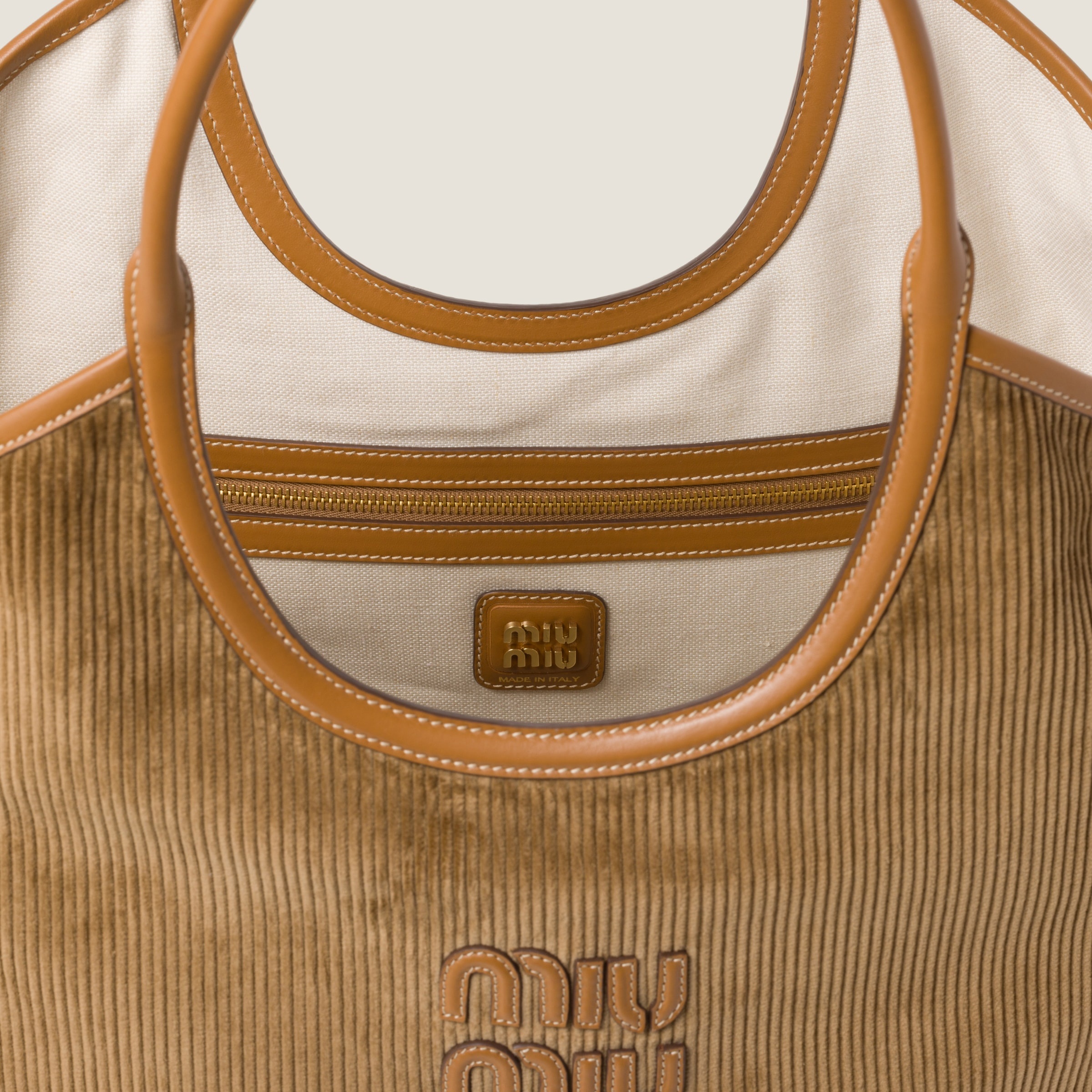IVY corduroy shopping bag - 4