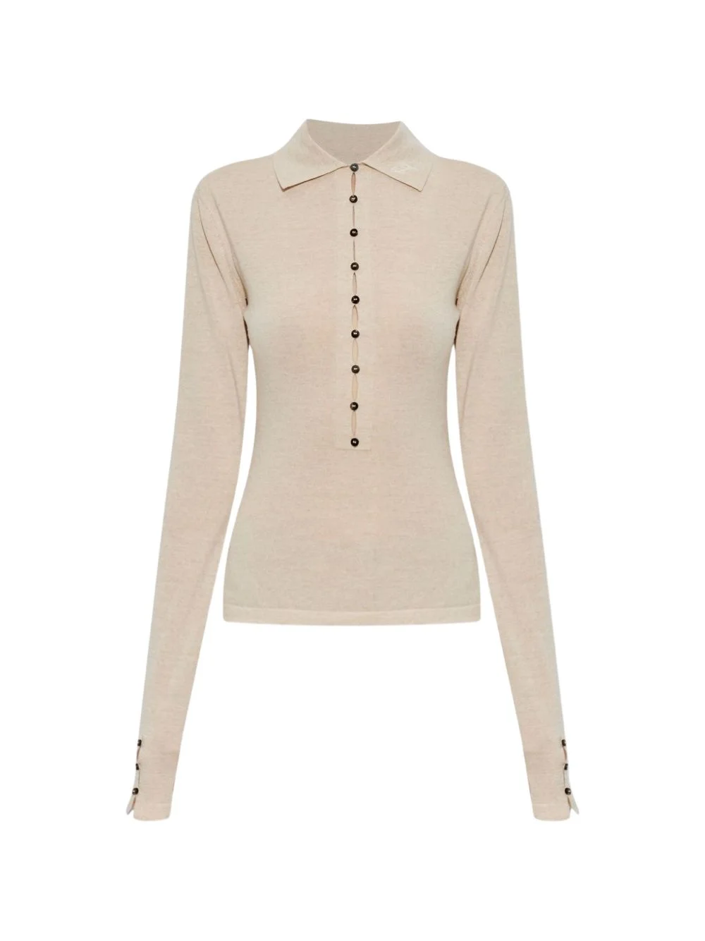The Merino long-sleeve polo shirt - 1