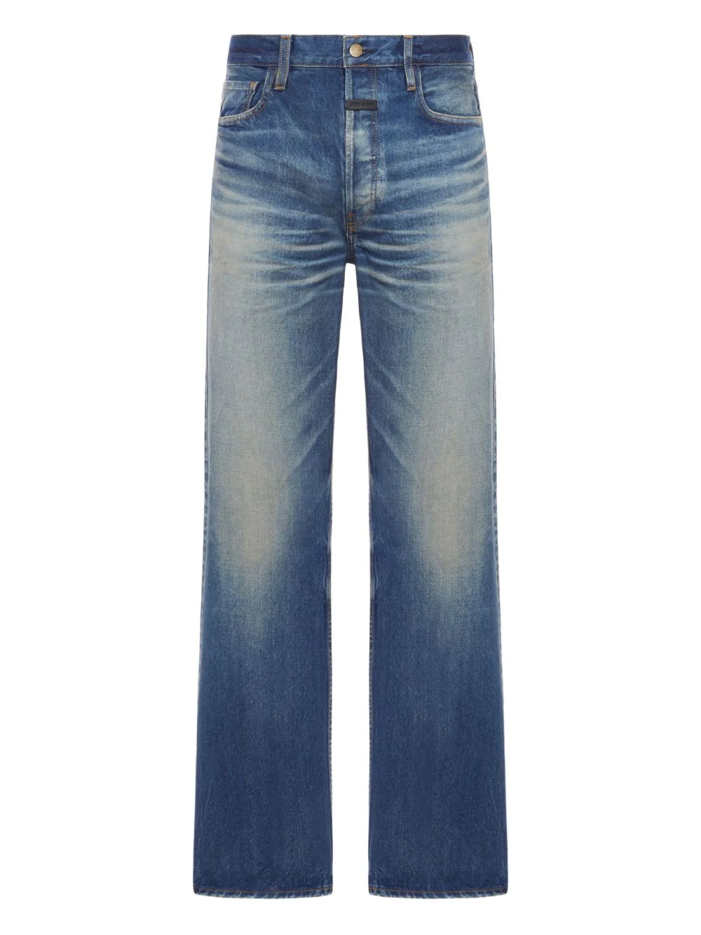 STRAIGHT-LEG COTTON JEANS - 1