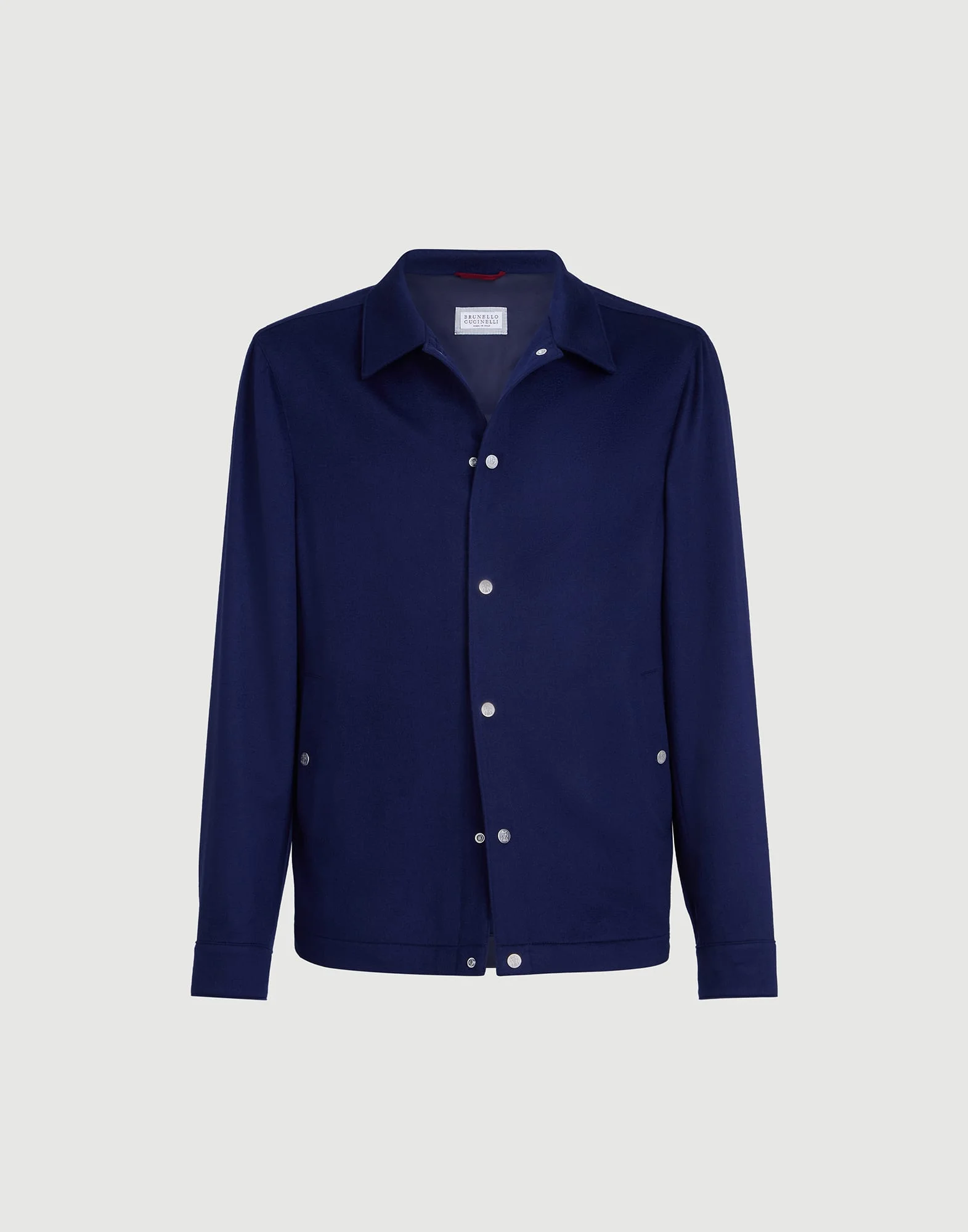 Lightweight cashmere flannel outerwear jacket - 1