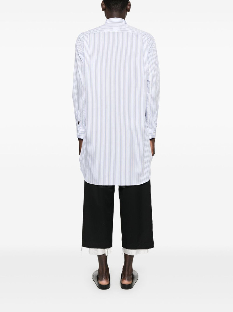 stripe-print panelled shirt 4