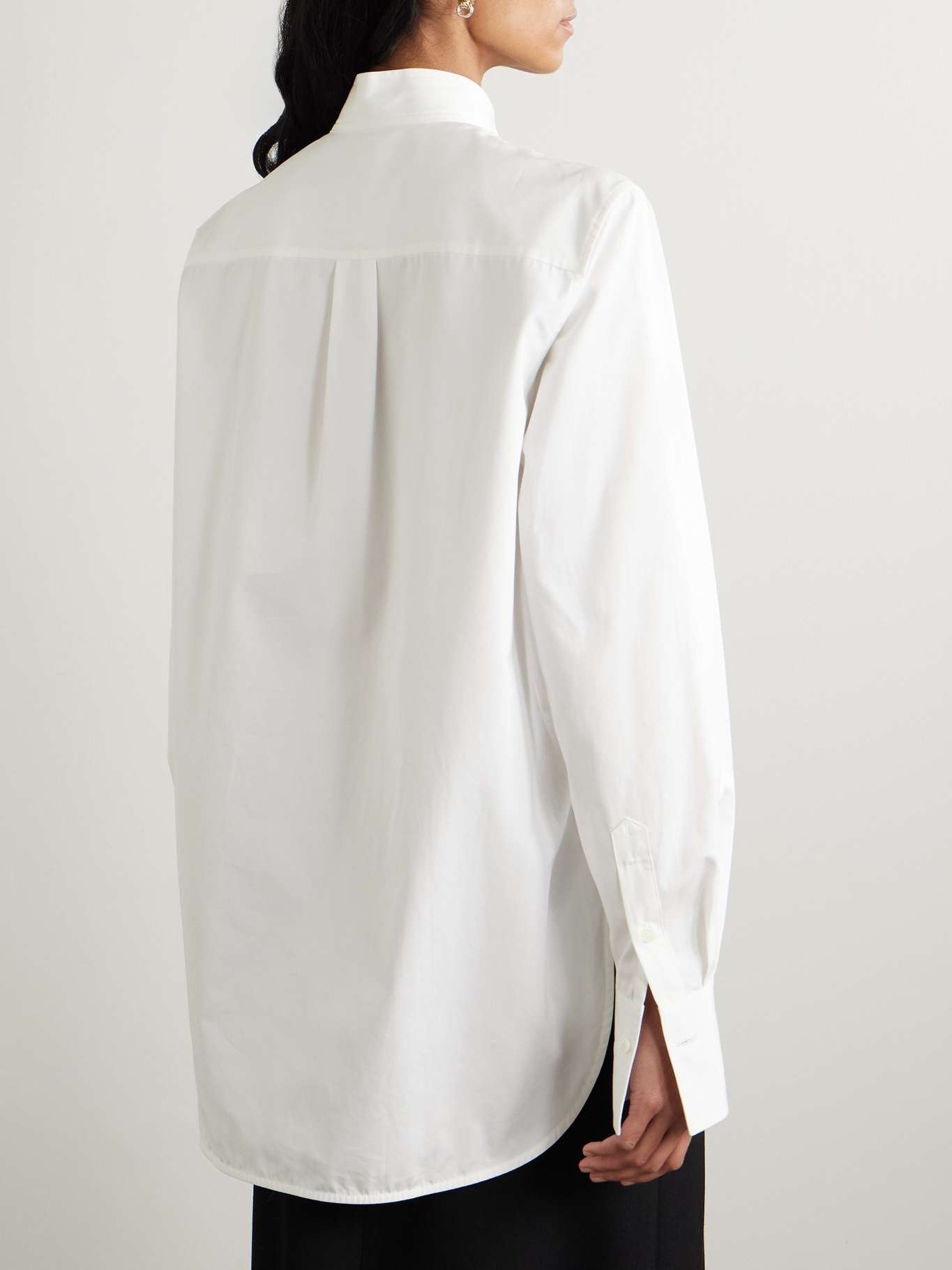 Organic cotton-poplin shirt White - 4