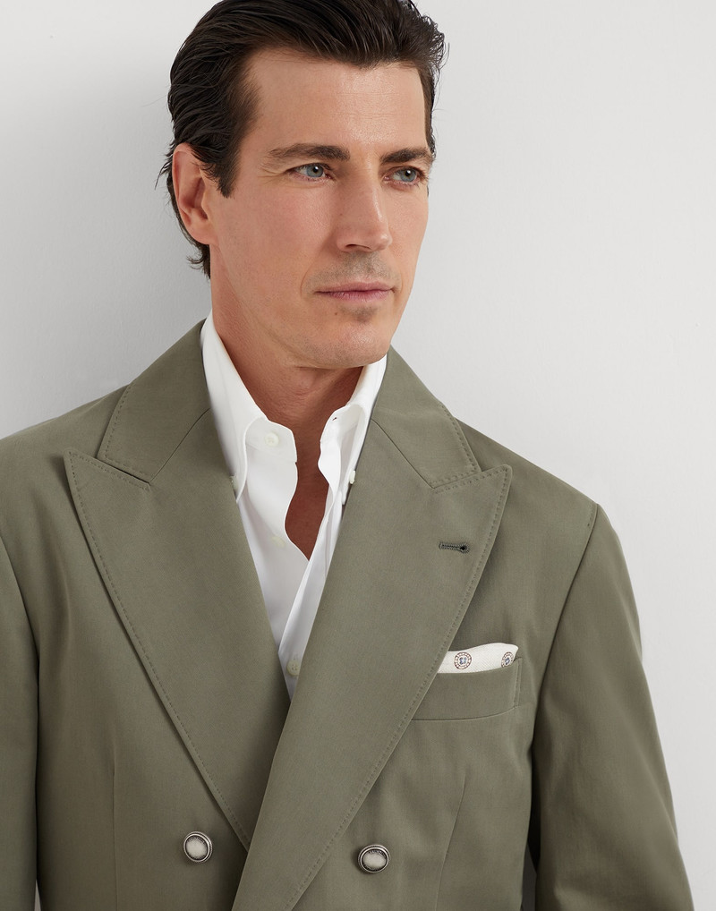 컴포트 코튼과 캐시미어 gabardine one-and-a-half breasted deconstructed blazer 와 패치 포켓 3