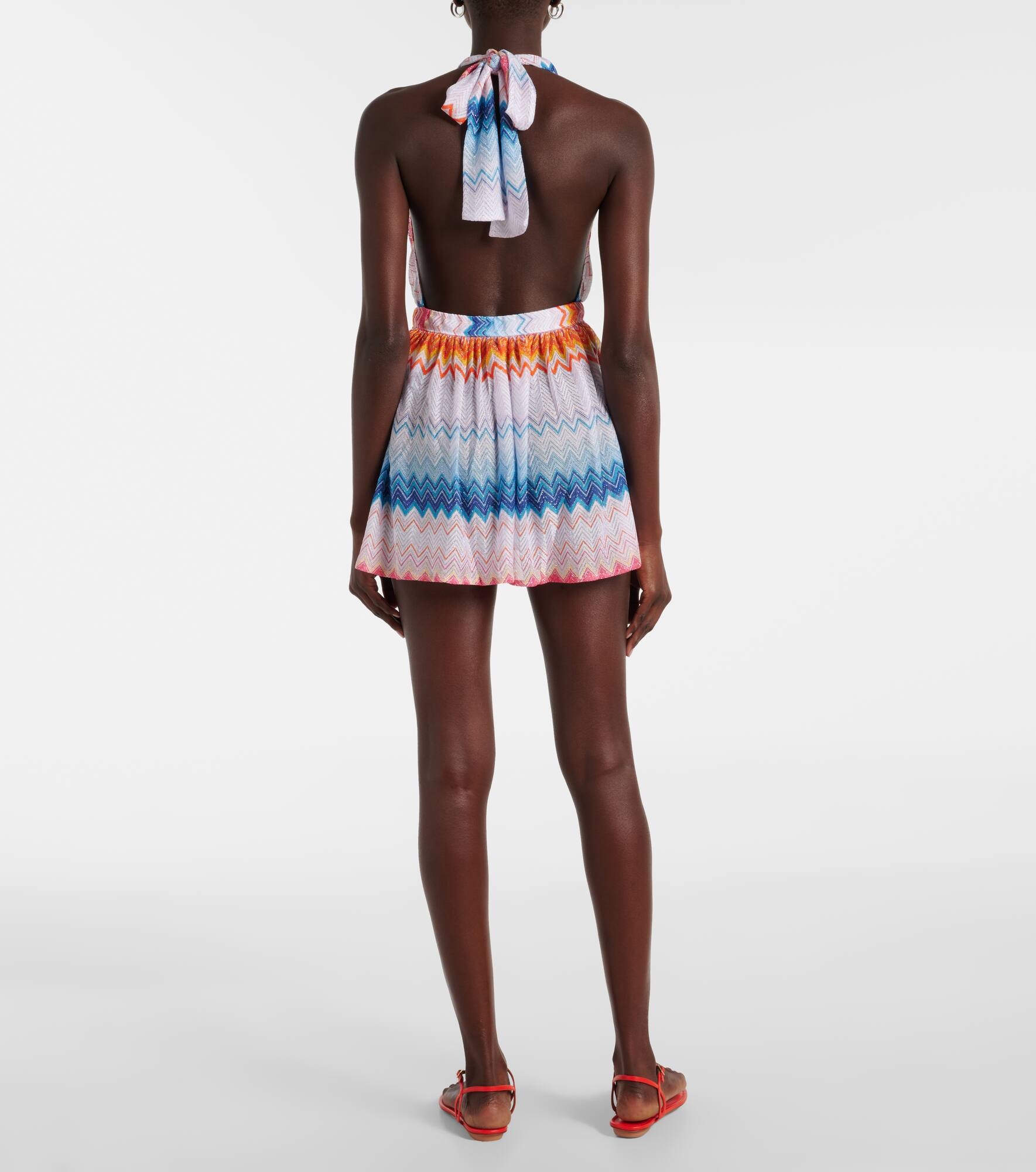 Zigzag halterneck romper - 3