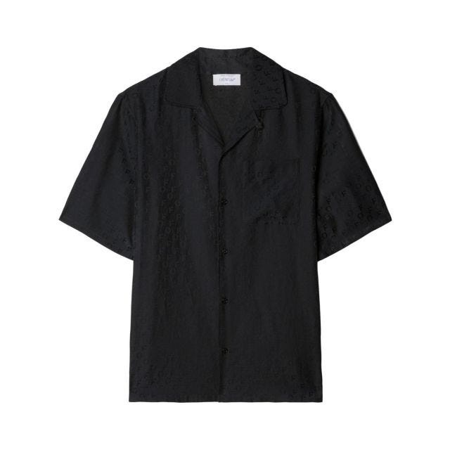 Black short-sleeved shirt - 1