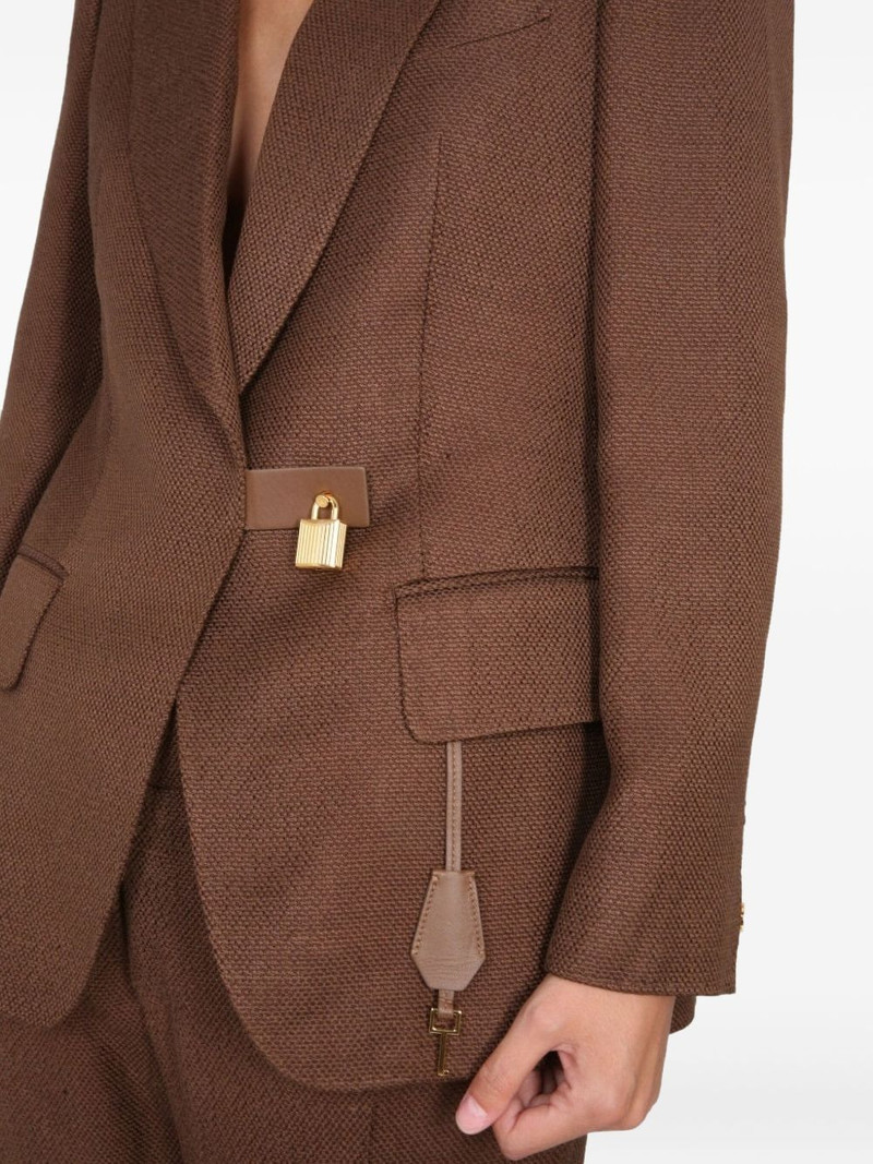 padlock-detail blazer 4