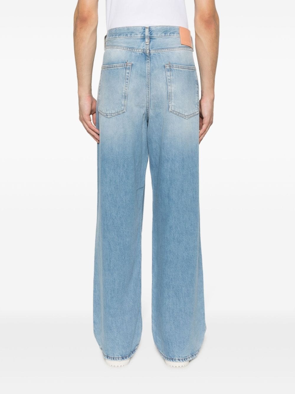 mid-rise wide-leg jeans - 4