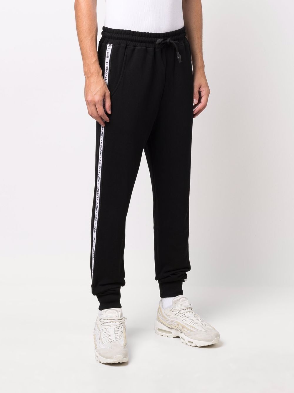 drawstring track pants - 3