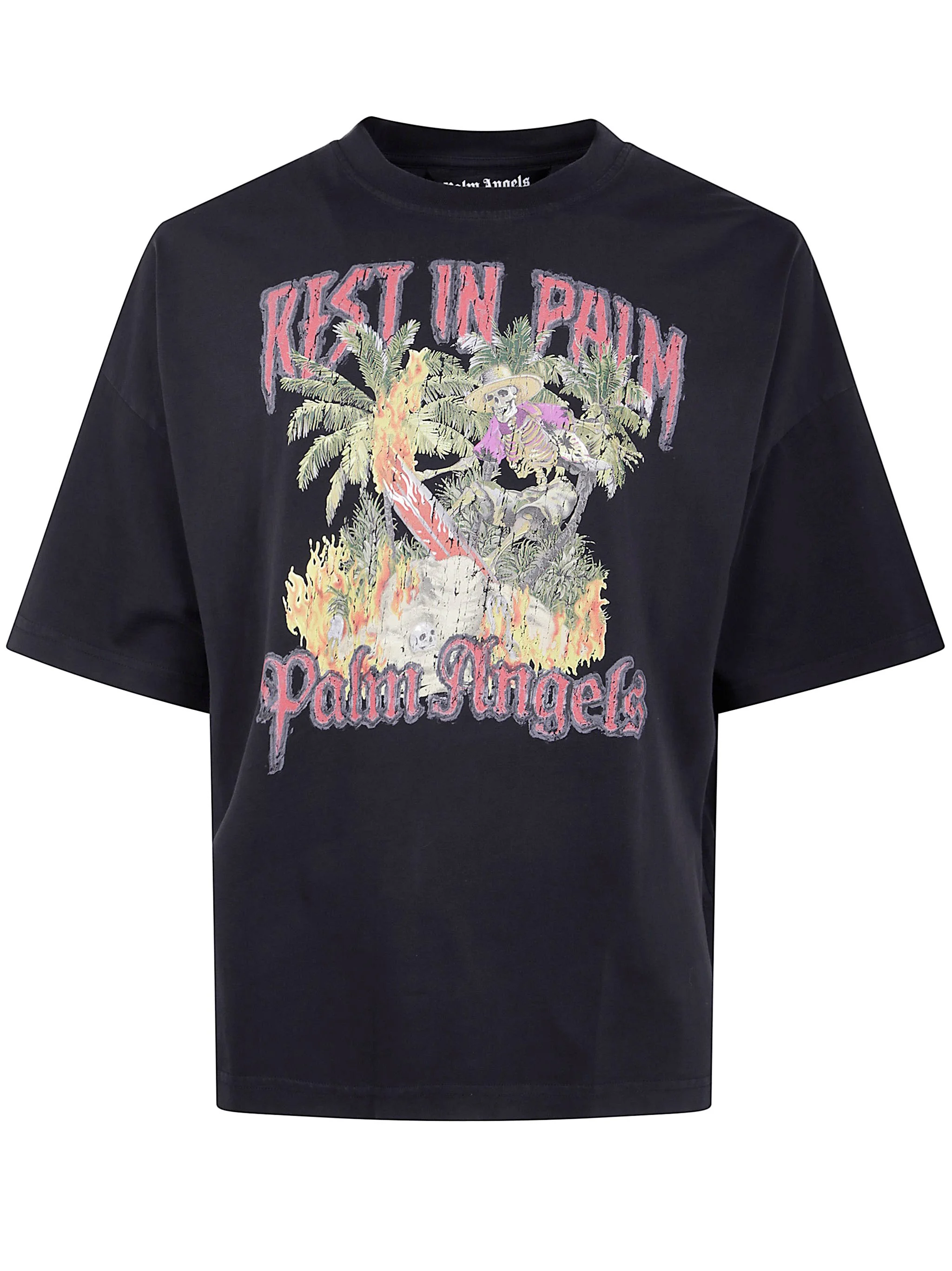 "Rest In Palm Loose" Short Sleeves T-Shirt - 1