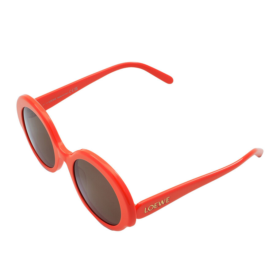 Loewe Brown Oval Ladies Sunglasses LW40135I 42E 52 - 5