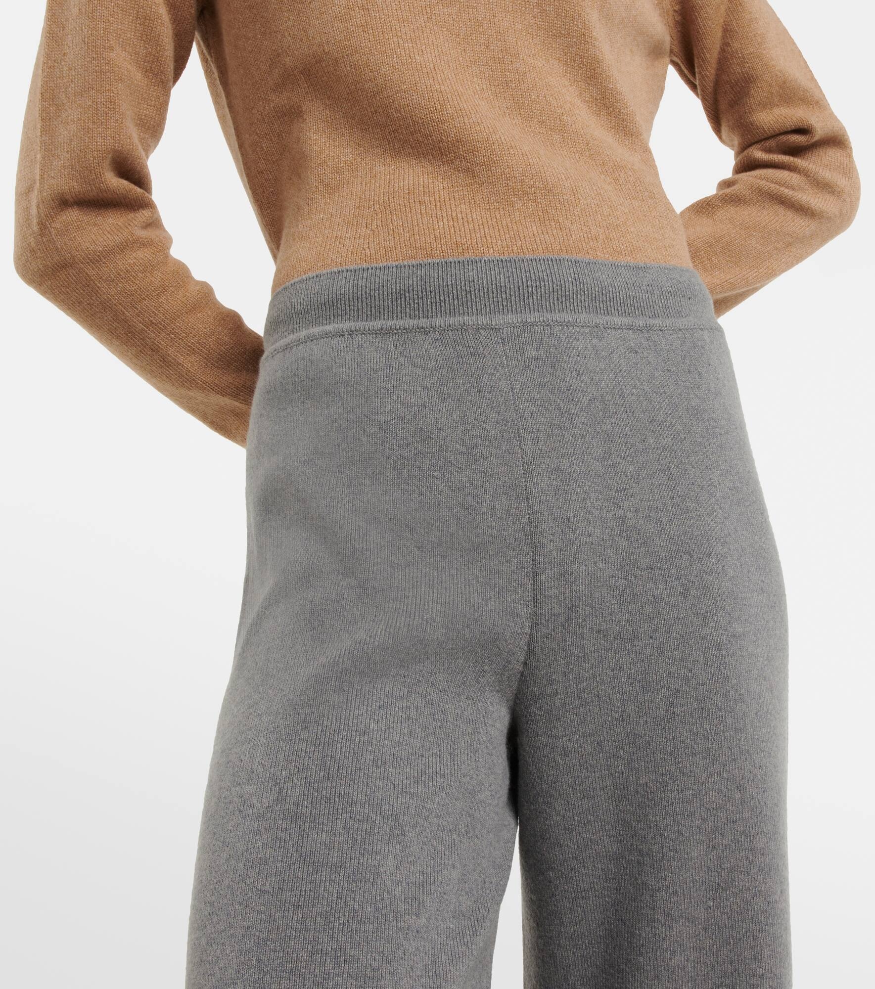 Wide cashmere pants - 5