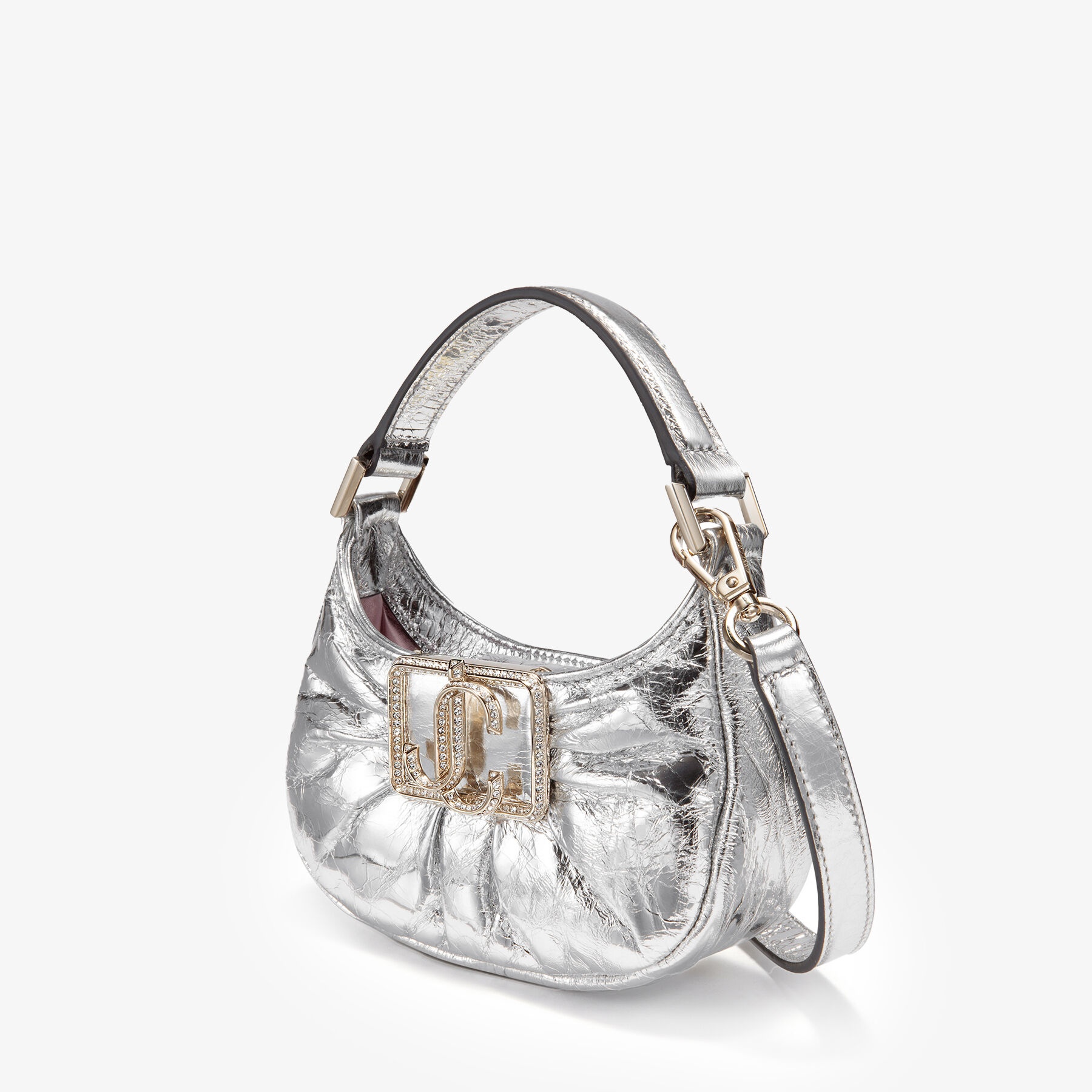 Edie Hobo Mini
Silver Vintage Metallic Leather Mini Bag - 2
