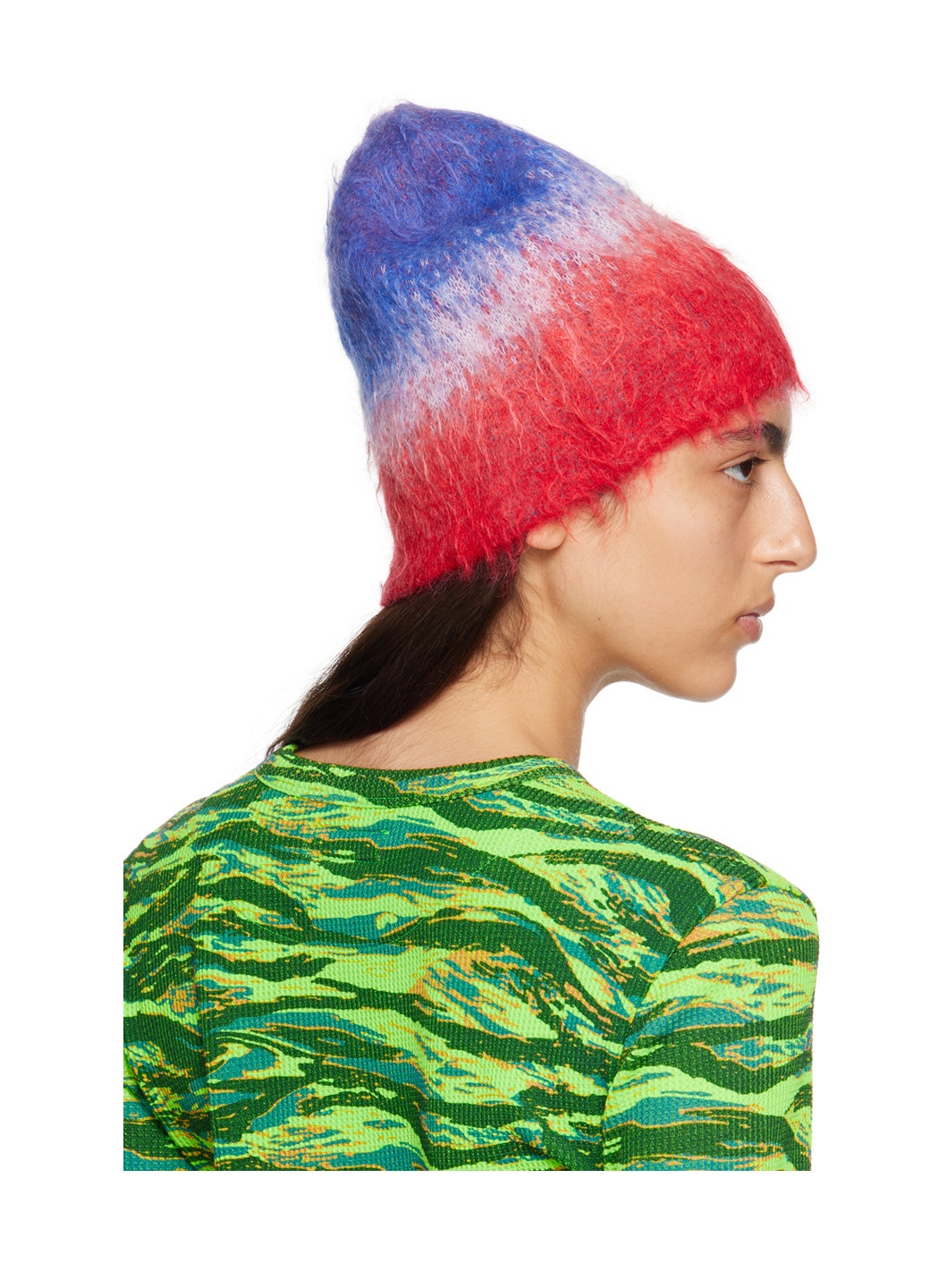 ERL Blue & Red Degrade Beanie | REVERSIBLE