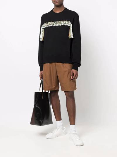 Lanvin oversized Curb logo appliqué T-shirt outlook