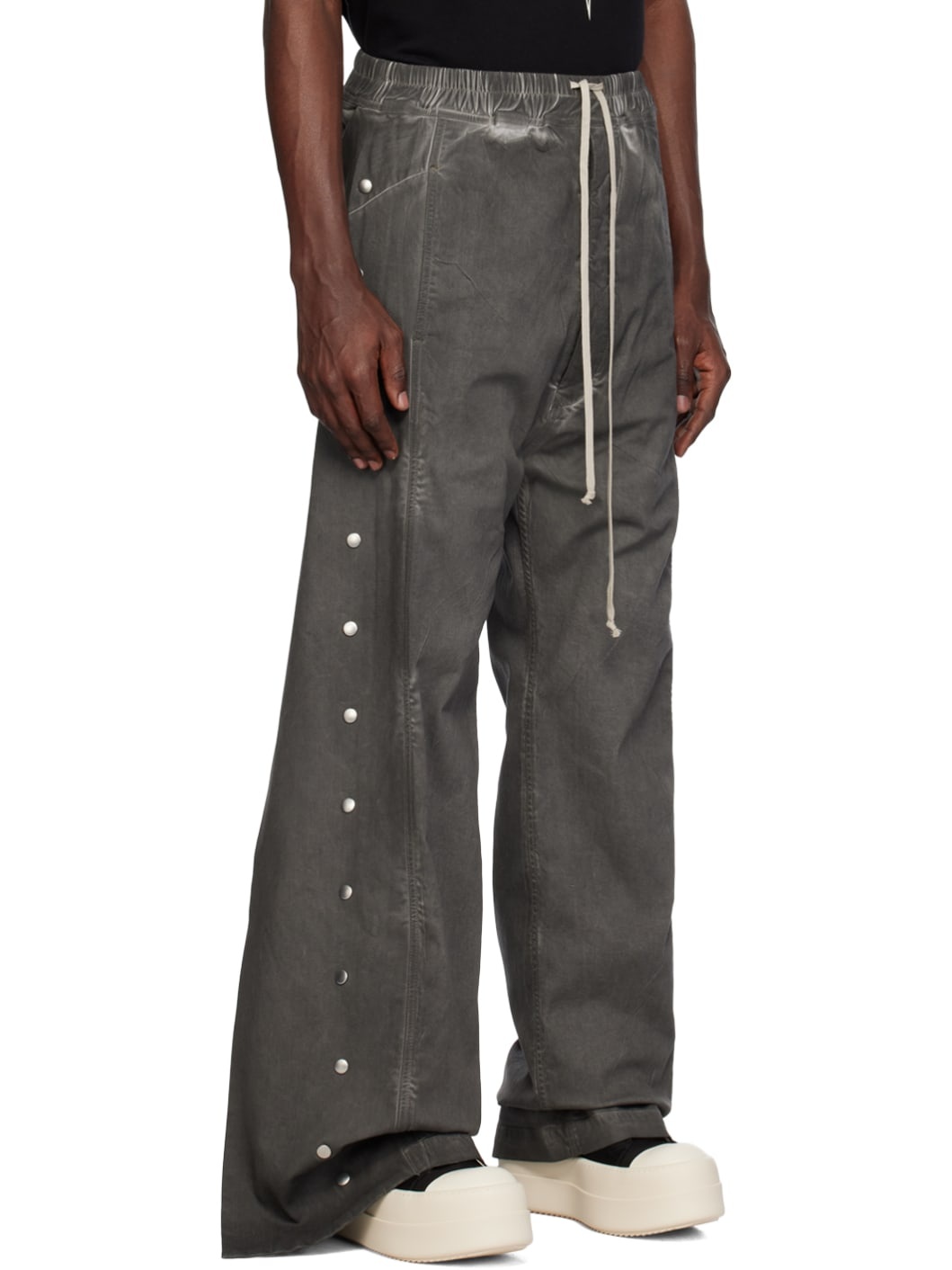 Rick Owens DRKSHDW Gray Pusher Trousers | REVERSIBLE