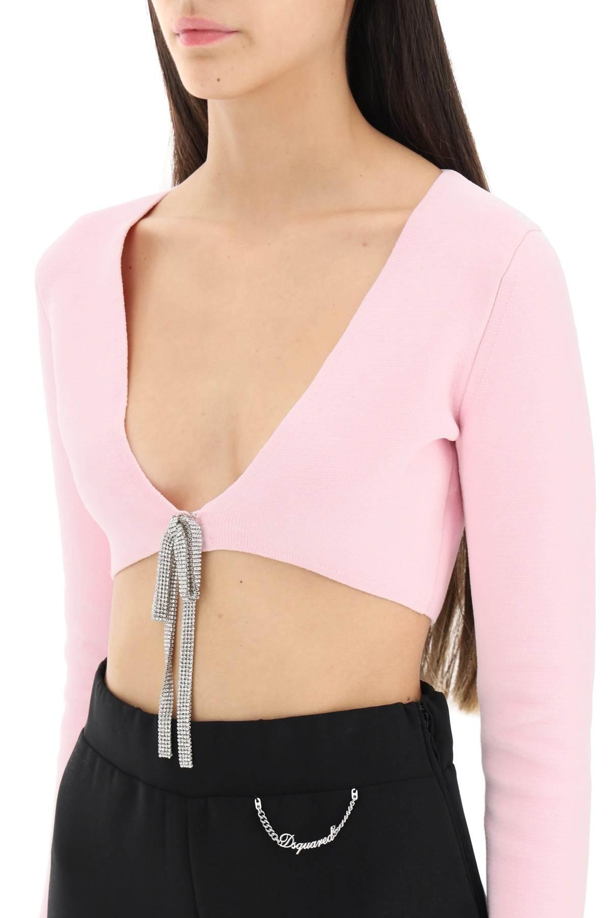 Alexander Wang Alexander Wang Cropped Cardigan In Cotton Chenille balardi  REVERSIBLE