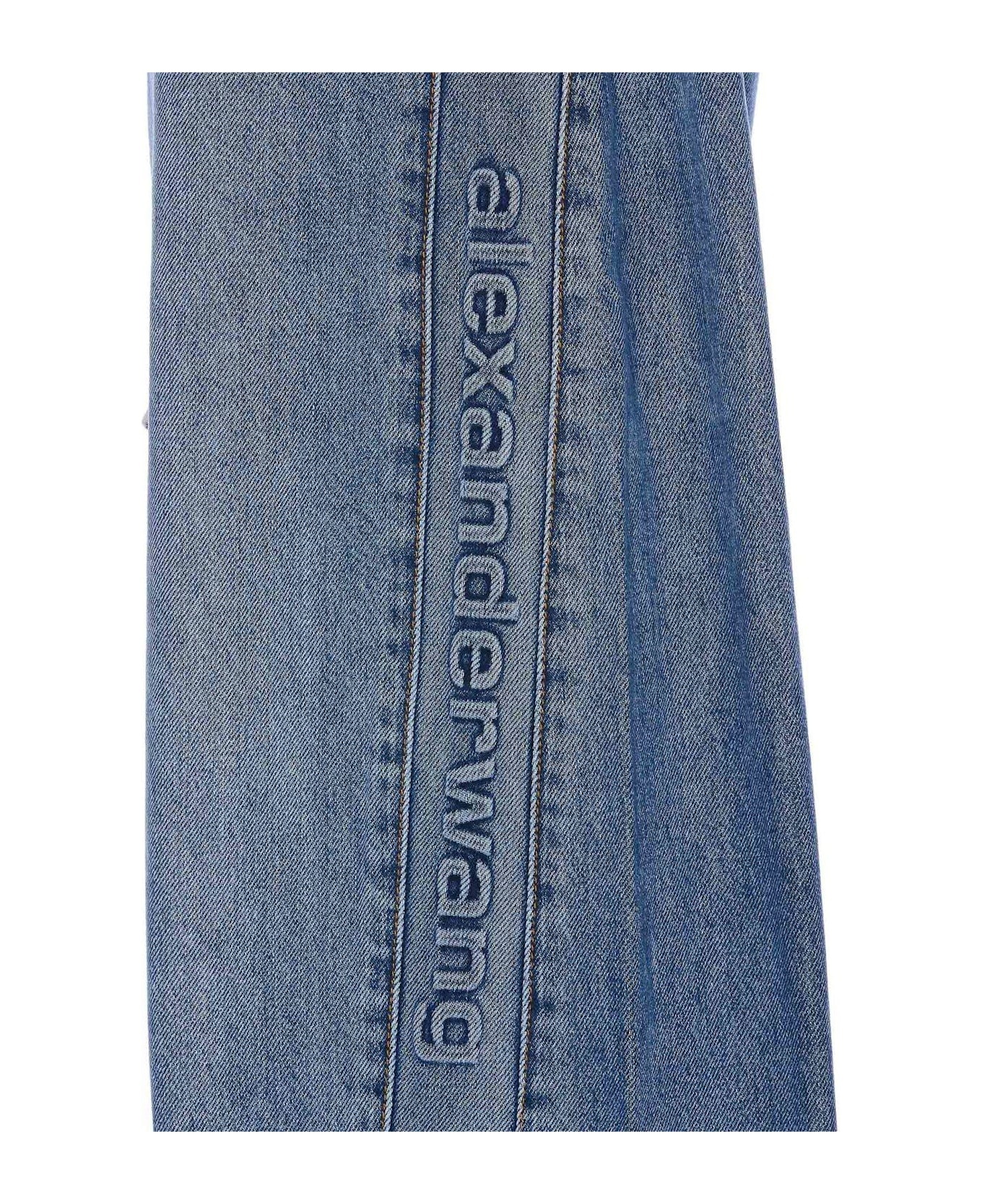 Logo-embossed Balloon Jeans - 4