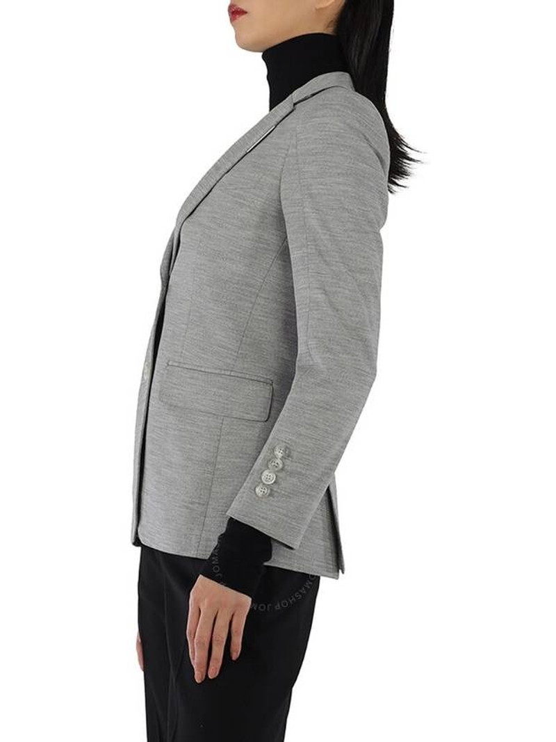 Melange Technical Wool Jersey Blazer Jacket Gray 3