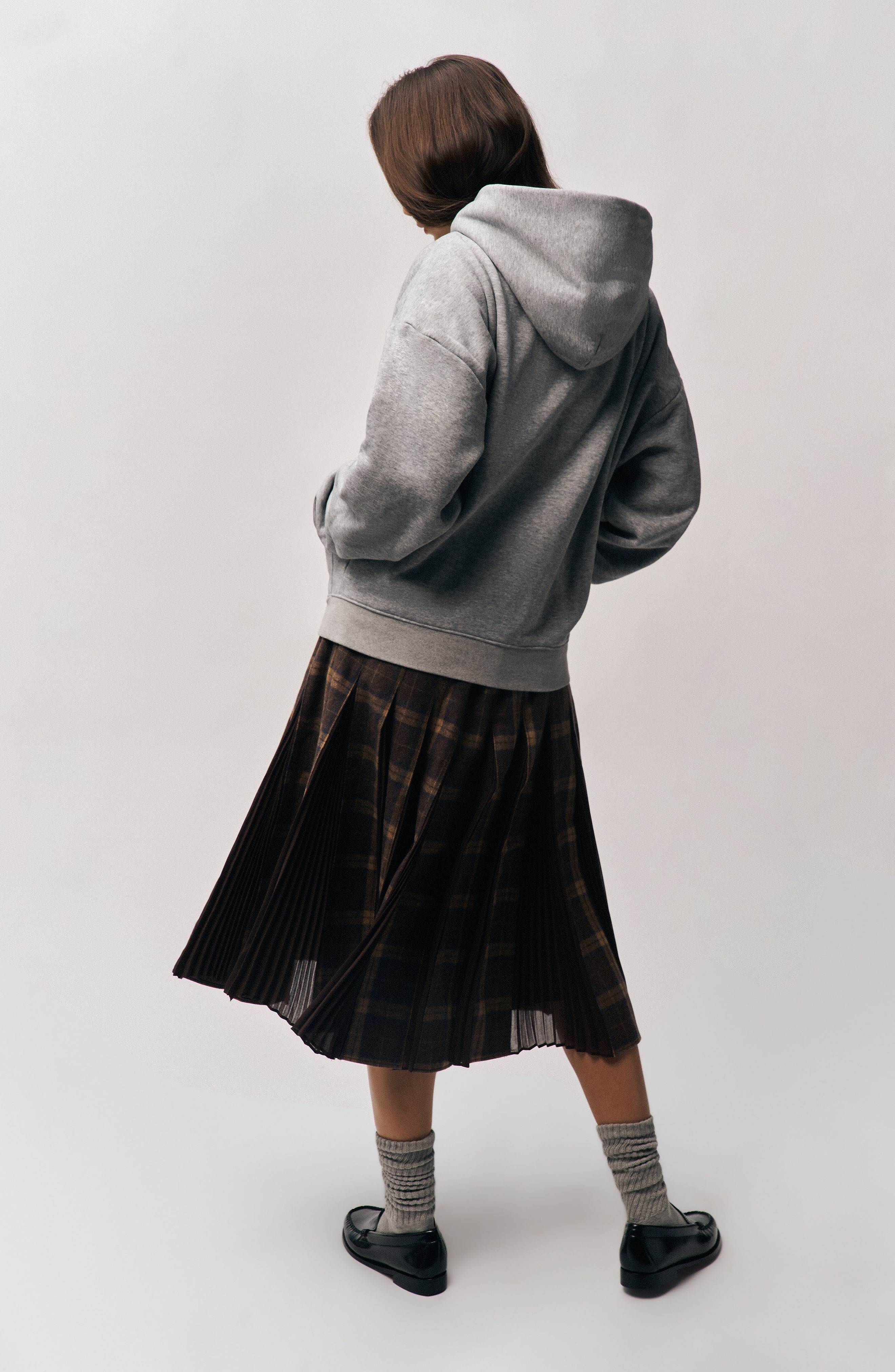 Guizio Gibson Chiffon Pleated Skirt in Tartan Multi at Nordstrom - 2