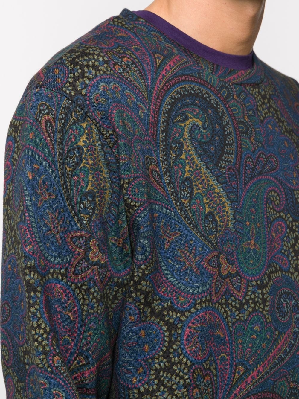 paisley print sweatshirt - 5