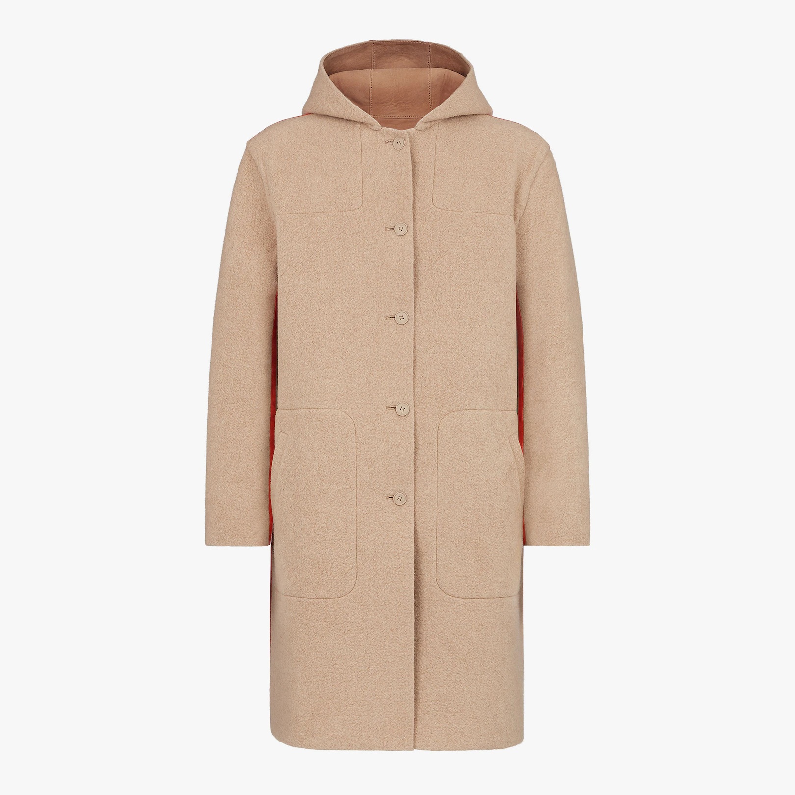 Beige suede coat - 4