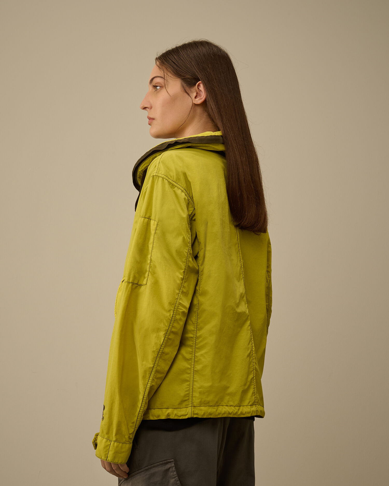 Contrast Flatt Nylon Hooded Jacket - 7
