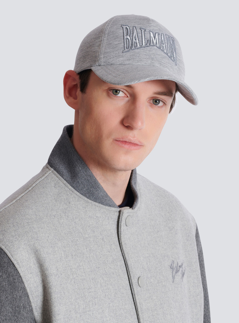 Embroidered jersey cap 6