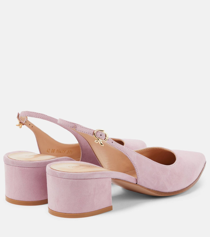 Piper 45 suede slingback pumps 3