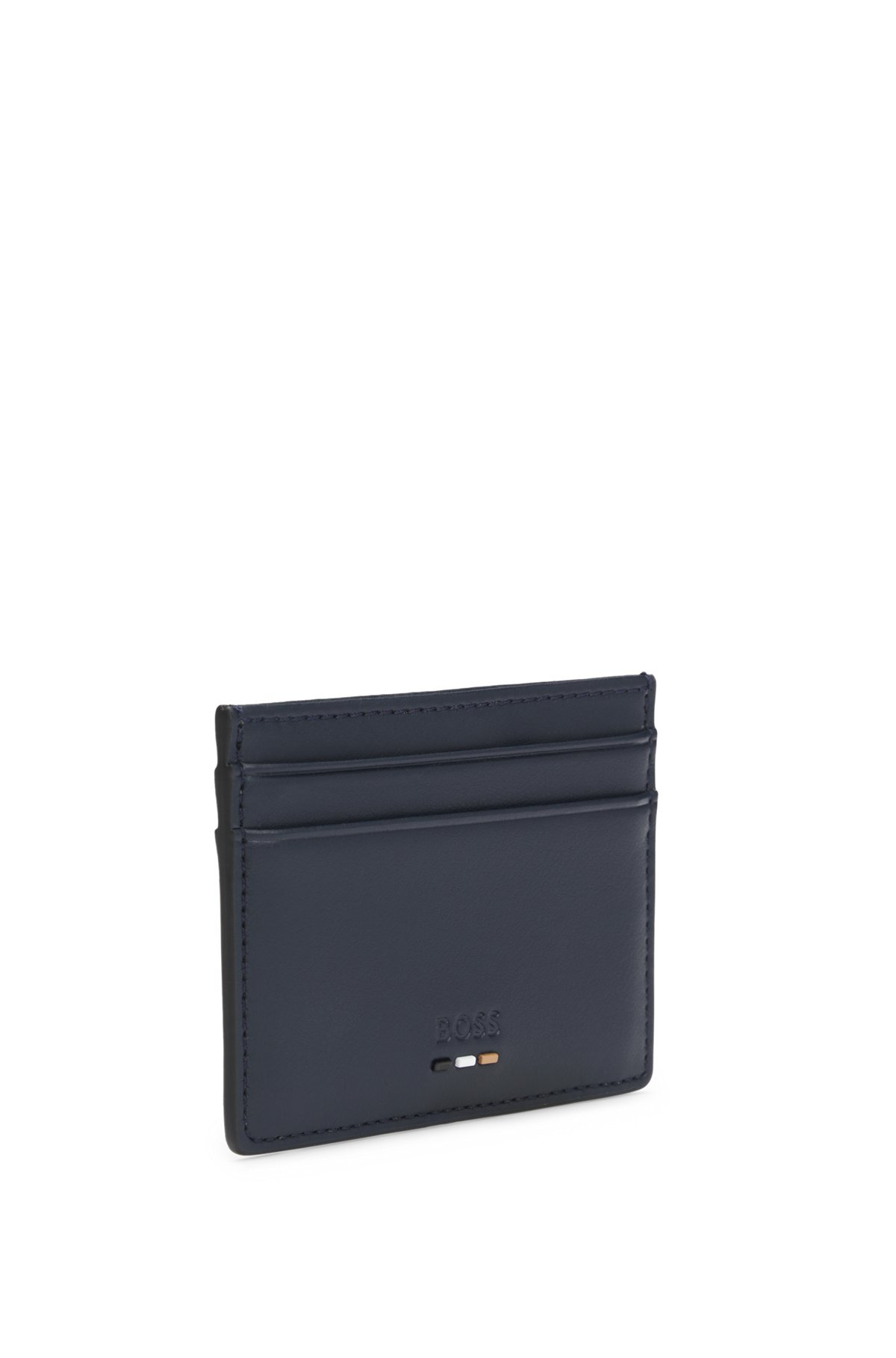 FAUX-LEATHER CARD HOLDER WITH TEXTURED TRIM - 4