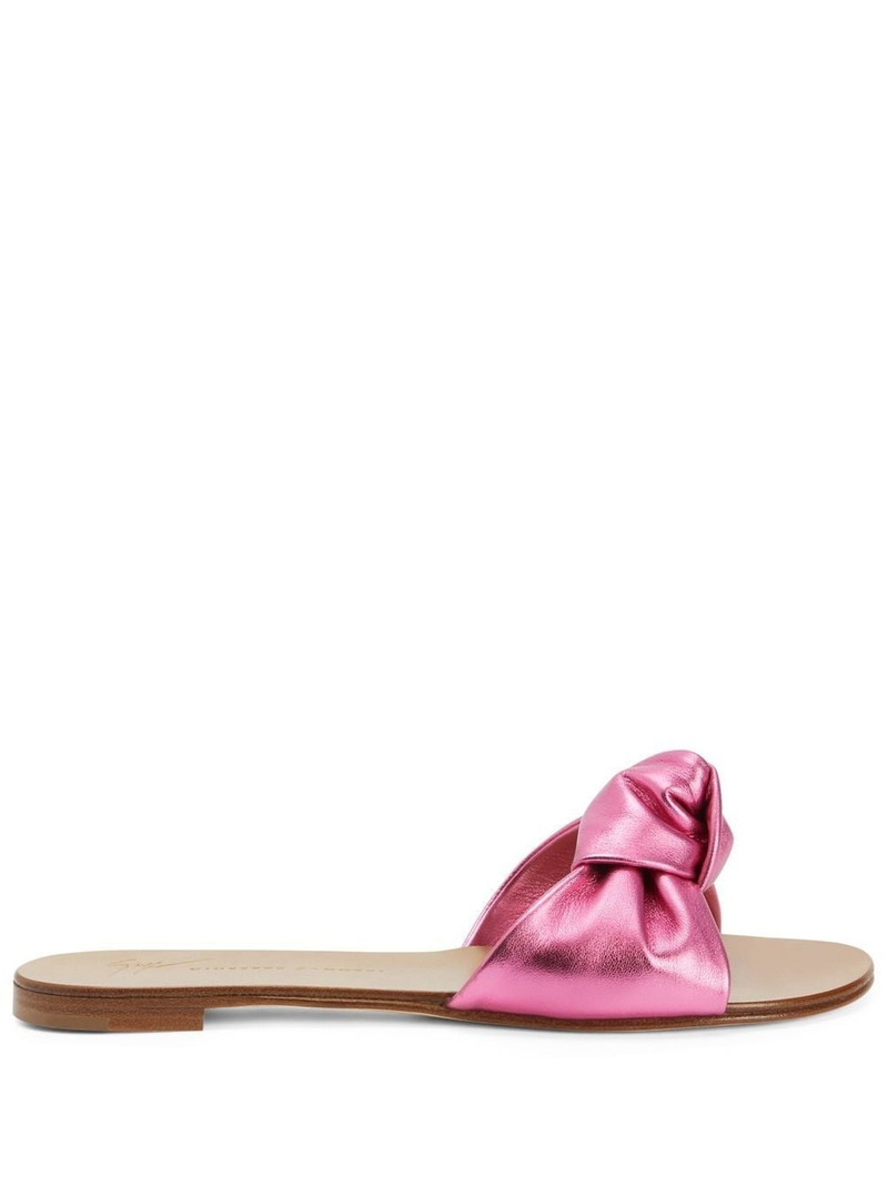 Aycha knot-detailing flat sandals 1