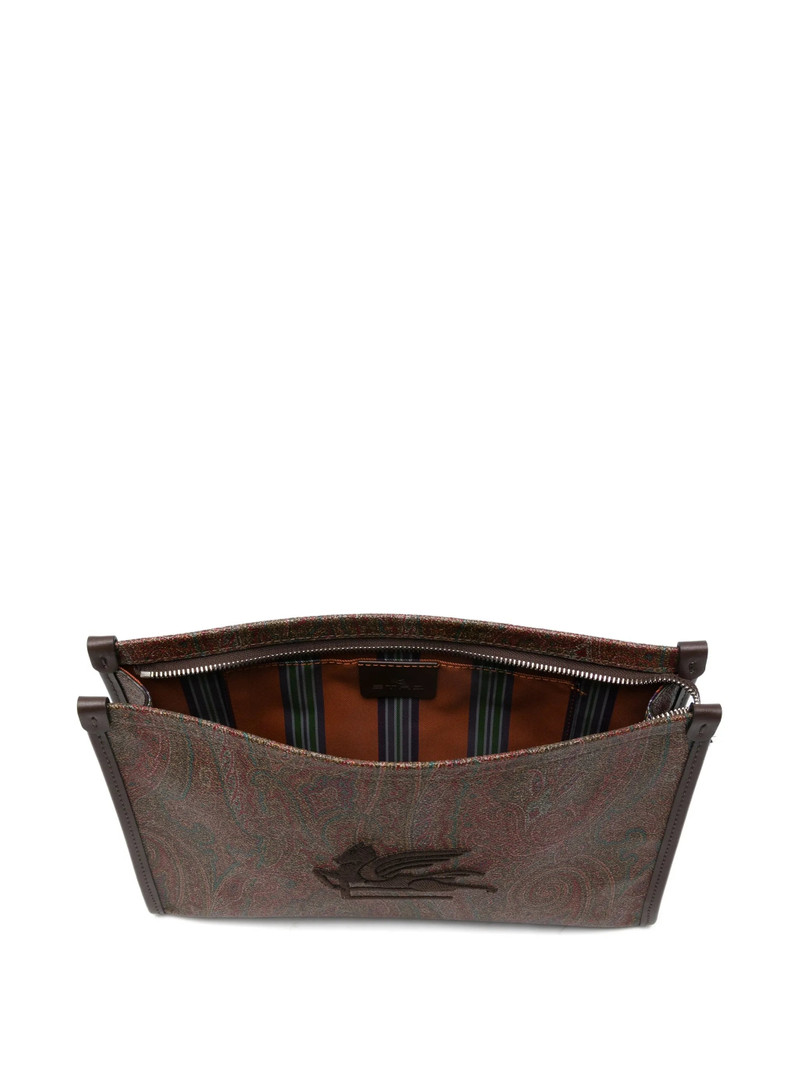 Etro Paisley Pegasus Cotton Clutch Bag 3